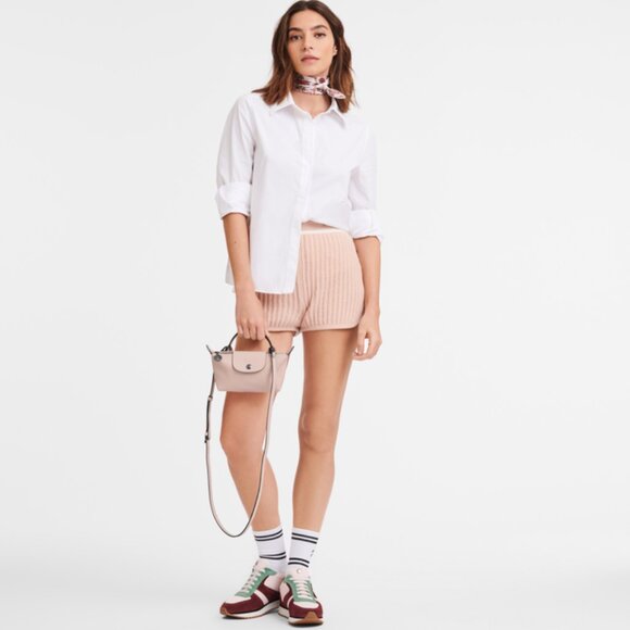 Longchamp Le Pliage Xtra XS Pouch Nude Leather - Picture 2 of 6